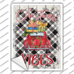 Christmas Vibes Car Novelty Rectangle Sticker Decal Small