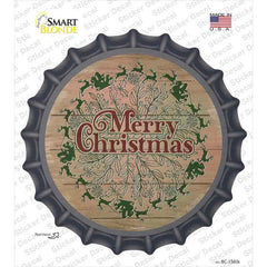 Merry Christmas with Santa Novelty Bottle Cap Sticker Decal Small