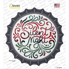 Silent Night Christmas Novelty Bottle Cap Sticker Decal Small