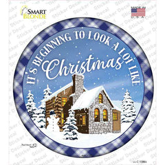 Look A Lot like Christmas Novelty Circle Sticker Decal Small