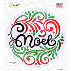 Noel Christmas Novelty Circle Sticker Decal Small