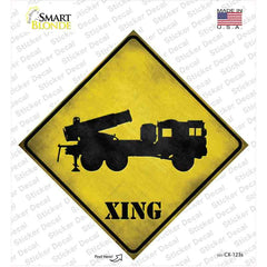 Missile Launcher Xing Novelty Diamond Sticker Decal Small