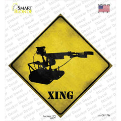 Robotic Bomb Disposal Unit Xing Novelty Diamond Sticker Decal Small