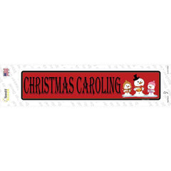 Christmas Caroling Novelty Narrow Sticker Decal Small