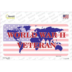 WW II Veteran Novelty Sticker Decal Small