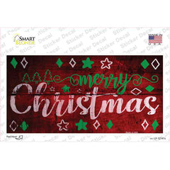 Merry Christmas Novelty Sticker Decal Small