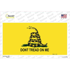 Dont Tread On Me Yellow Novelty Sticker Decal Small