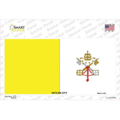 Vatican City Flag  Sticker Decal Small