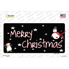 Merry Christmas Snow Novelty Sticker Decal Small