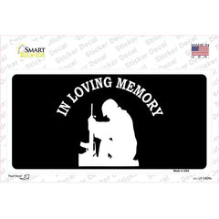 In Loving Memory Sitting Novelty Sticker Decal Small