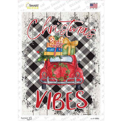 Christmas Vibes Car Novelty Rectangle Sticker Decal Small