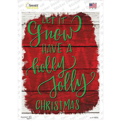 Have a Holly Jolly Christmas Novelty Rectangle Sticker Decal Small