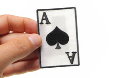 Ace Of Spades Novelty Iron on Patch - 2x3 inch