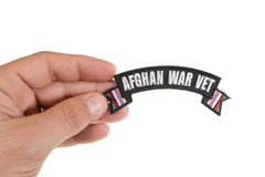 Afghan War Vet Small Ribbon Rocker - 4x1.5 inch