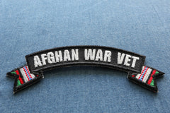 Afghan War Vet Small Ribbon Rocker - 4x1.5 inch