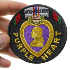 Afghanistan Purple Heart Patch - 3x3 inch