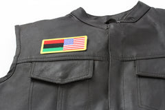 African American Flag Patch - 4x1.75 inch