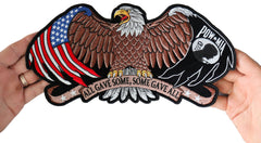 All Gave Some and Some Gave All POW MIA Eagle Patch - 12x6.1 inch