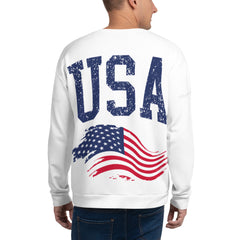 USA and Flag Unisex Sweatshirt