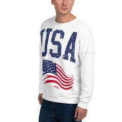 USA and Flag Unisex Sweatshirt