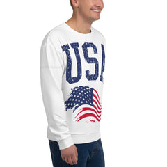 USA and Flag Unisex Sweatshirt