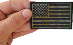 American Flag Camo Patch - 3x2 inch