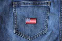 American Flag Patch - 1.5x0.9 inch