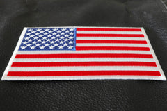 American Flag Patch with White Borders - 5x3 inch