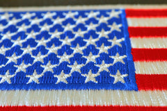 American Flag Patch with White Borders - 5x3 inch