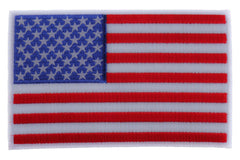 American Flag Patch with White Borders - 5x3 inch