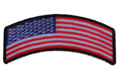 American Flag Rocker Patch - 3.75x1.75 inch