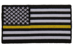 Subdued Yellow Stripe American Flag Patch - 3.5x2 inch