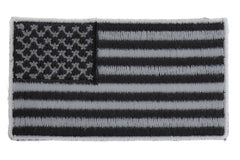 US Flag Patch Black and Gray 2.5 Inch - 2.5x1.4 inch