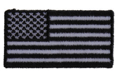 US Flag Patch Black and White 2 Inch - 2x1.1 inch