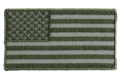 US Flag Patch Earth Green 2.5 Inch - 2.5x1.4 inch