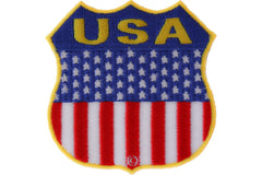 USA  Shield Flag Patch - 2.75x2.75 inch