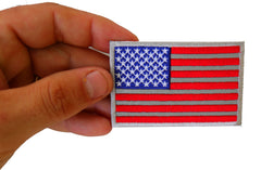 American Flag Reflective Patch - 3x2 inch