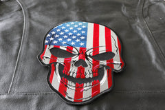 American Flag Skull Patch - 7.6x11 inch