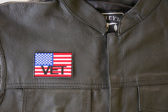 American Flag Vet Patch - 3x2 inch