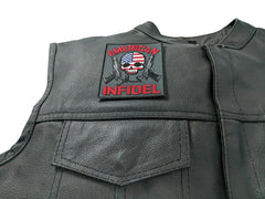 American Infidel Skulls and Guns  Patch - 3x3.5 inch