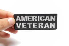 American Veteran Patch - 4x1.5 inch