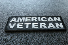 American Veteran Patch - 4x1.5 inch