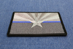 Arizona State Flag Blue Line Police Patch - 3x2 inch