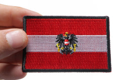 Austrian Flag Patch - 3x2 inch