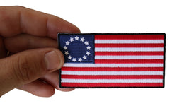 Betsy Ross American Flag Patch - 3.5x1.8 inch