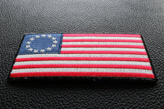 Betsy Ross American Flag Patch - 3.5x1.8 inch