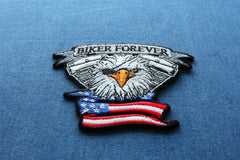 Biker Forever Eagle Eye Patch - 4x3.3 inch