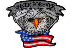 Biker Forever Eagle Eye Patch - 4x3.3 inch