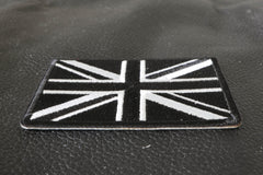 Black and White UK Flag Patch - 3x2 inch