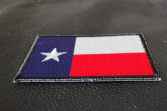 Black Border Texas Flag Patch - 3x2 inch